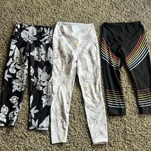 Three pairs of yoga pants - 2 RBX 1 Old Navy